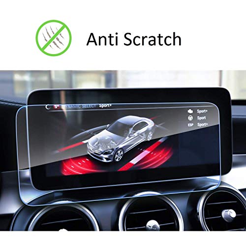 Screen Protector Compatible with 2019-2021 Mercedes Benz C/GLC 10.25inch Touch Screen,SATIS,Anti Glare Scratch,Shock-resistant, Navigation Protection Accessories Premium Tempered Glass (W205,V253)