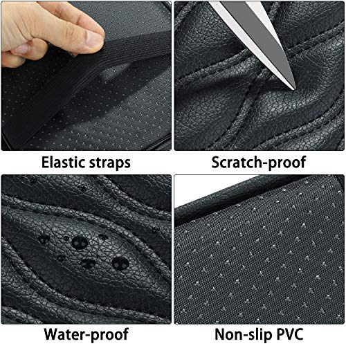 Auto Center Console Cover Pad Universal Fit for SUV/Truck/Car, Waterproof Car Armrest Seat Box Cover, Leather Auto Armrest Cover