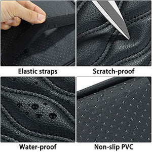 Auto Center Console Cover Pad Universal Fit for SUV/Truck/Car, Waterproof Car Armrest Seat Box Cover, Leather Auto Armrest Cover