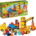 LEGO DUPLO Big Construction Site 10813 Building Set with Toy Dump Truck, Toy Crane and Toy Bulldozer for a Complete Toddler Construction Toy Set (67 Pieces)