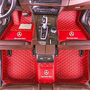 Car Floor Mats Trunk mats for Mercedes Benz E-Class G-Class GLA-Class GLC-Class GL-Class GLE-Class GLK-Class Sedan Coupe Wagon Hatch 1994-2021 All Weather Leather Non-Slip Fully Surrounded Waterproof