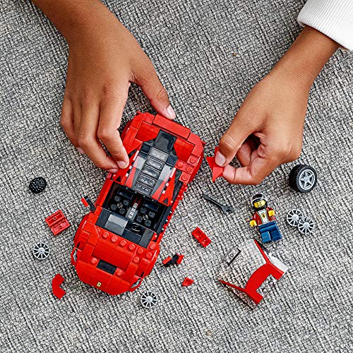 LEGO Speed Champions 76895 Ferrari F8 Tributo Toy Cars for Kids, Building Kit Featuring Minifigure (275 Pieces)