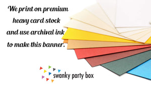 Swanky Party Box | Go Chiefs Football Banner | Cardstock Football Banner