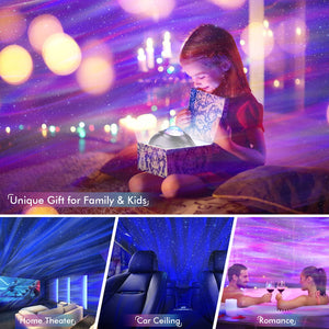Rossetta Star Projector, Galaxy Projector for Bedroom, Bluetooth Speaker and White Noise Aurora Projector, Night Light Projector for Kids Adults Gaming Room, Home Theater, Ceiling, Room Decor