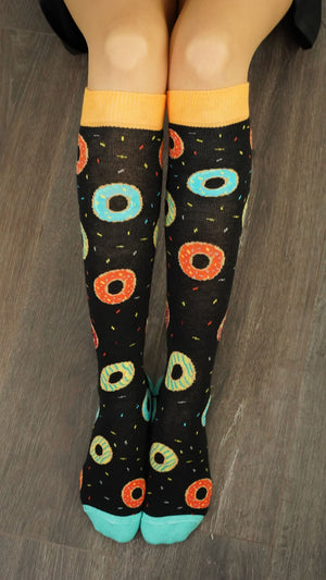 Women's Donuts Knee High Socks